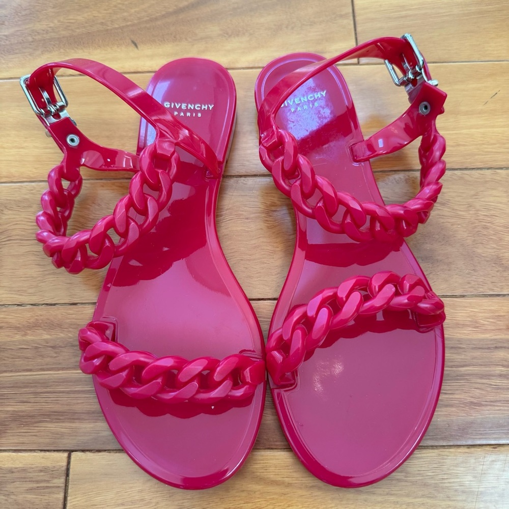 Givenchy rope chain jelly sandals